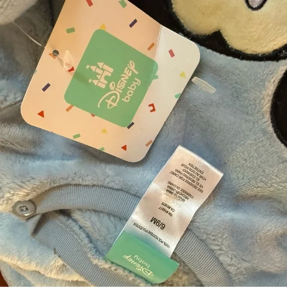 NWT Disney Mickey Mouse Footed Romper - Picture 7 of 8